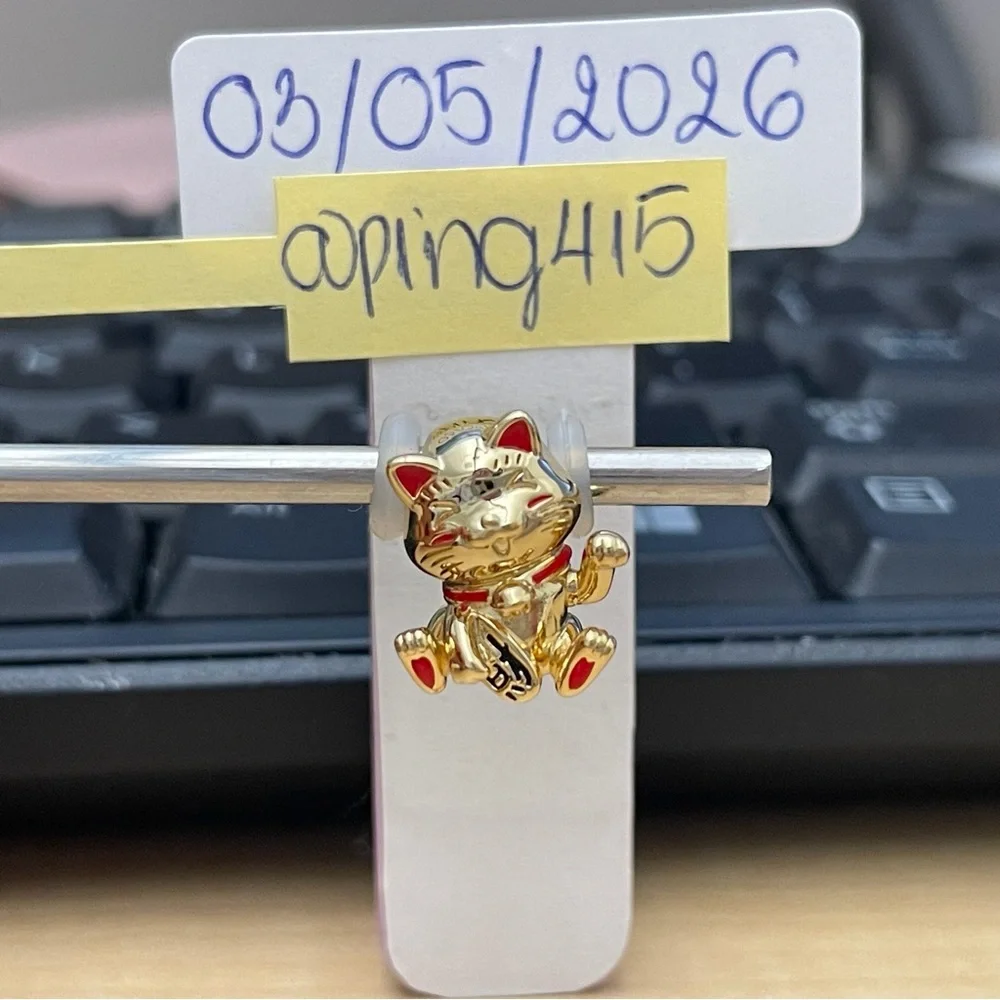 Pandora Shine Fortune Lucky cat charm - Picture 1 of 15